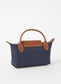 Longchamp Le Pliage Handtas met Leren Details – Blauw