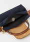 Longchamp Le Pliage Handtas met Leren Details – Blauw