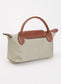 Longchamp Le Pliage Handtas met Leren Details – Grijs