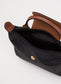 Longchamp Le Pliage Handtas met Leren Details – Zwart